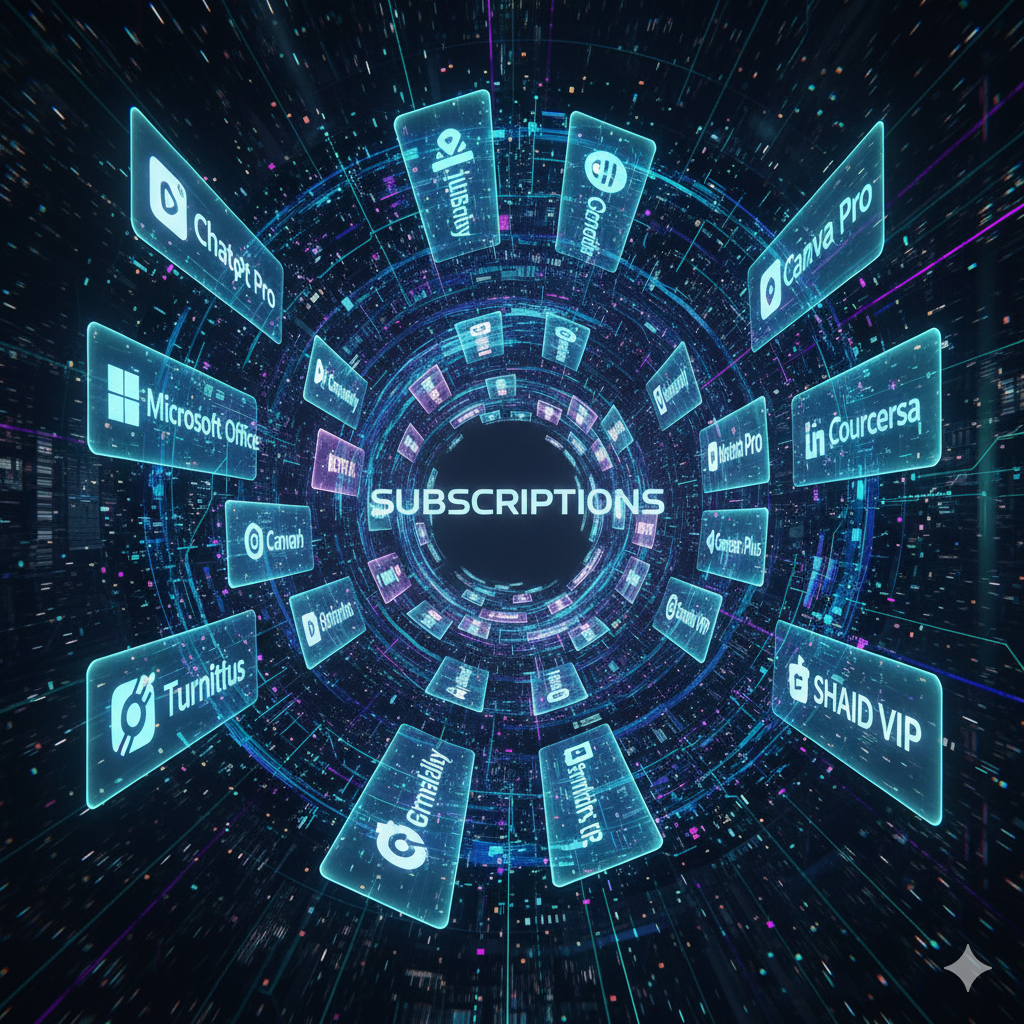 اشتراكات البرامج والخدمات الرقمية